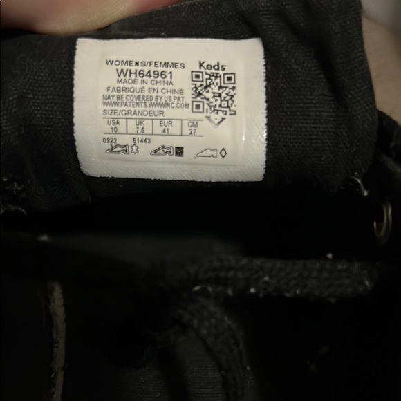 Keds Black shoes with gold detail, size 10 women’s - Picture 2 of 4